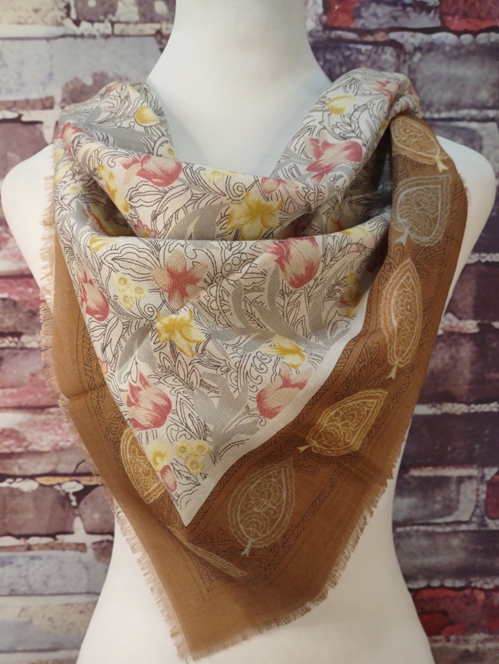 Challis Floral Print Scarf